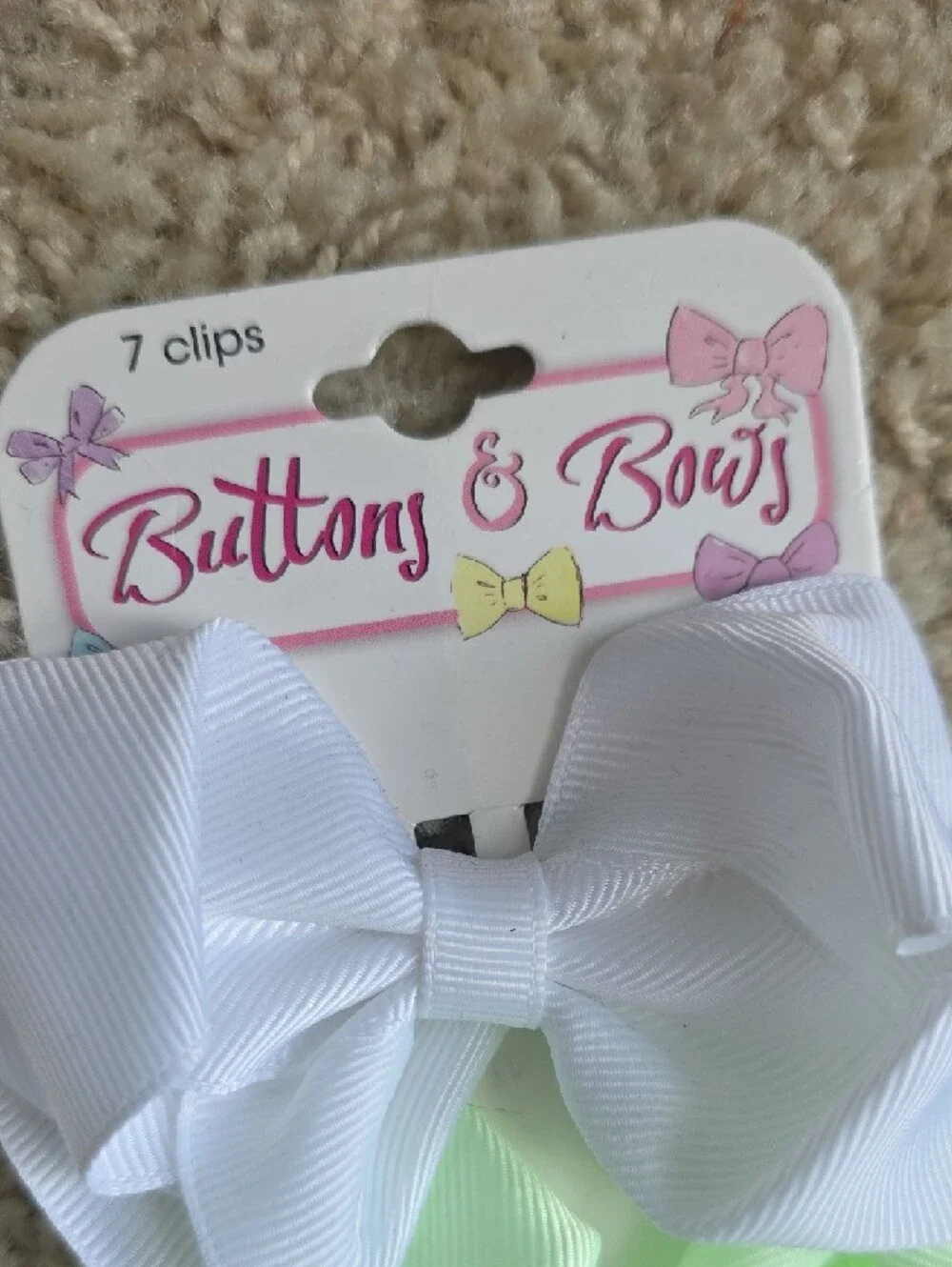 Hair Bow Set Of 7 NWT